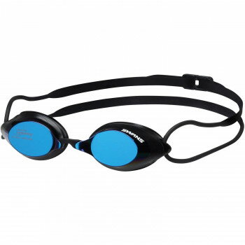 【暮らしラクラク応援セール】山本光学 SWANS スイムゴーグル ブラック×フラッシュブルーミラー BG-SRX-M BKBL【取り寄せ・返品不可商品】