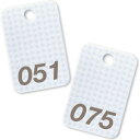 【暮らしラクラク応援セール】オープン工業 スチロール番号札 51〜75 白 BF-82-WH【取り寄せ・返品不可商品】