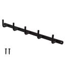 【暮らしラクラク応援セール】58648 スタイリッシュ 5連ラインフック ブラック 1個入 00058648-001【取り寄せ・返品不可商品】