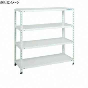 【暮らしラクラク応援セール】サカエ ショップラック 1200×600×1200mm ホワイト 4段タイプ SHR-1124P【取り寄せ・返品不可商品】