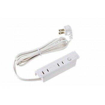 【暮らしラクラク応援セール】家具用ブレーカー付コンセント 2個口 FO-22B(W)【取り寄せ・返品不可商品】