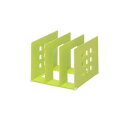 【暮らしラクラク応援セール】LIHIT LAB.(リヒトラブ) 仕切ラック L 黄緑 A-7321-6【取り寄せ・返品不可商品】