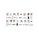 【暮らしラクラク応援セール】Sha-Nail Pro PLUS 写ネイル ネイルシール Phone Icon/フォンアイコン Black/ブラック PI-PBK...