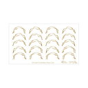 【暮らしラクラク応援セール】Sha-Nail Pro PLUS 写ネイル ネイルシール French Random Wave Line -Gold- FR-RR...
