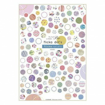 【暮らしラクラク応援セール】Sha-Nail Pro 写ネイル ネイルシール flicka dots colorful/フリッカドット カラフル SAORI-002【取り寄せ・返品不可商品】 【暮らしラクラク応援セール】Sha-Nail Pro 写ネイル ネイルシール flicka dots colorful/フリッカドット カラフル SAORI-002【取り寄せ・返品不可商品】