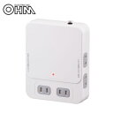 【暮らしラクラク応援セール】OHM 拡張コンセント TVボードバック用 6個口 HS-TK6TV1-W【取り寄せ・返品不可商品】