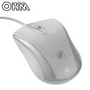 【暮らしラクラク応援セール】OHM 光学式マウス ホワイト PC-SMO1M-W【取り寄せ・返品不可商品】
