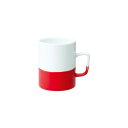 【暮らしラクラク応援セール】43518 波佐見焼 dip mug cup(ディップマグカップ) F 250ml レッド【取り寄せ・返品不可商品】