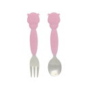 【暮らしラクラク応援セール】スプーン&フォーク ぶた MMSF-PG【取り寄せ・返品不可商品】
