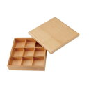 【暮らしラクラク応援セール】光洋陶器 花伝 九つ仕切り 箱 木製 54650093【取り寄せ・返品不可商品】