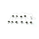 【暮らしラクラク応援セール】LEDストリングランタン METAL 10P ブラック DE048646【取り寄せ・返品不可商品】