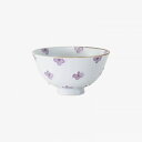 【暮らしラクラク応援セール】西海陶器 ハナミズキ 茶碗 紫【取り寄せ・返品不可商品】