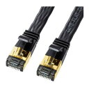 【暮らしラクラク応援セール】カテゴリ8フラットLANケーブル 5m KB-T8FL-05BK【取り寄せ・返品不可商品】
