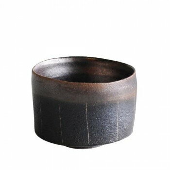 【暮らしラクラク応援セール】M1121 いっぷく碗 金彩十草 黒 和食器【取り寄せ・返品不可商品】