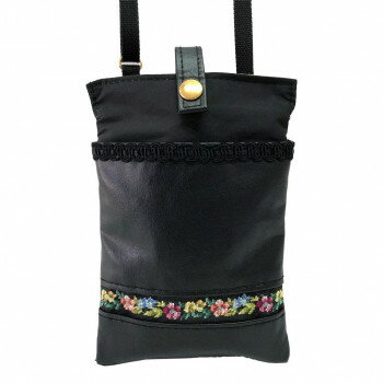 【暮らしラクラク応援セール】優美社　6009-00 ゴブラン織（ごぶらんおり） ショルダーバッグ ブラック【取り寄せ・返品不可商品】