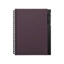 【暮らしラクラク応援セール】LIHIT LAB.(リヒトラブ) オープンリングノート A5 ボルドーブラック N-7201-3【取り寄せ・返品不可商品】