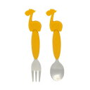 【暮らしラクラク応援セール】スプーン&フォーク きりん MMSF-GF【取り寄せ・返品不可商品】
