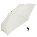 【暮らしラクラク応援セール】LESS IS MORE カルオート 折りたたみ傘 60cm ミルキーホワイト U360-1124WH1-BG【取り寄せ・返品不可商...