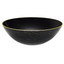 【暮らしラクラク応援セール】東出漆器 ハーフボウル 銀河 黒 (中) 2112【取り寄せ・返品不可商品】