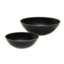 【暮らしラクラク応援セール】東出漆器 ハーフボウルセット 銀河 黒 No.4 2110【取り寄せ・返品不可商品】