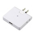 【暮らしラクラク応援セール】YAZAWA(ヤザワコーポレーション) 雷ガード付コーナータップ 2AC+1USB 2.4A ホワイト・H6CK3001UWH【取り...