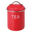 【暮らしラクラク応援セール】佐藤金属興業 SALUS 保存容器 バーネット キャニスター 赤 TEA【取り寄せ・返品不可商品】