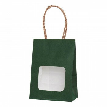 【暮らしラクラク応援セール】ウィンドウミニバッグ エメラルド 25枚 XZK65215【取り寄せ・返品不可商品】