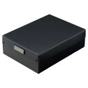 【暮らしラクラク応援セール】LIHIT LAB.(リヒトラブ) Roomy 折りたたみボックス 浅型 A4 ブラック A-795-24【取り寄せ・返品不可商品】