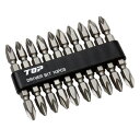 【暮らしラクラク応援セール】トップ工業(TOP) 電動ドリル用 ドライバビット10本組セット マグネット付 呼び寸法+No.2 DB2-6510【取り寄せ・返品...