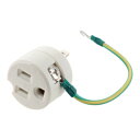 【暮らしラクラク応援セール】H&H 接地アダプター 15A×125V HA-2 431412【取り寄せ・返品不可商品】