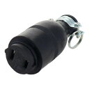 【暮らしラクラク応援セール】H&H ゴムコネクターボディ 15A×125V HC-2 431422【取り寄せ・返品不可商品】