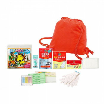 【暮らしラクラク応援セール】防災用品 小さめde巾着リュック10点セット 250180　250180【取り寄せ・返品不可商品】