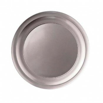 【暮らしラクラク応援セール】（食洗機対応）φ24cm双輪丸皿　銀透き/裏黒　50001130【取り寄せ・返品不可商品】