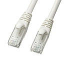 【暮らしラクラク応援セール】サンワサプライ カテゴリ6Aより線LANケーブル KB-T6AY-01W【取り寄せ・返品不可商品】