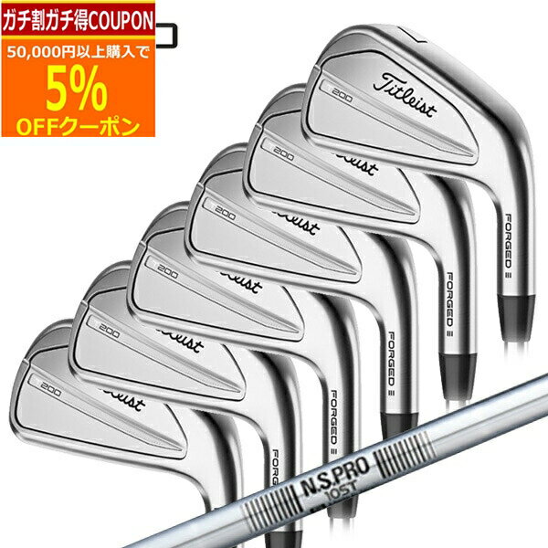  5 20܂ōő5OFFK`N[| ( )(cƓ)^CgXg(Titleist) TV[Y T200 ACAZbg(6{ #5-PW) N.S. PRO 105T Vtg 2023Nf({Ki)