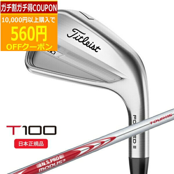 【16日まで最大4600円OFFガチ得クーポン】(ポイント10倍)(営業日即日発送)タイトリスト(Titleist) Tシリーズ T100 アイアン単品(#3,#4,W50) N.S.PROモーダス3ツアー115 シャフト 2023年モデル(日本正規品)