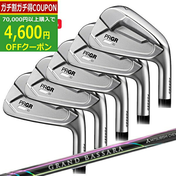 ★スーパーSALE最大10％OFFガチ得クーポン★(ポイント10倍)(特注 納期2-4週)プロギア 01アイアンセット(5本 #6-PW) グランドバサラ アイアン シャフト メンズ 2023年モデル (日本正規品)