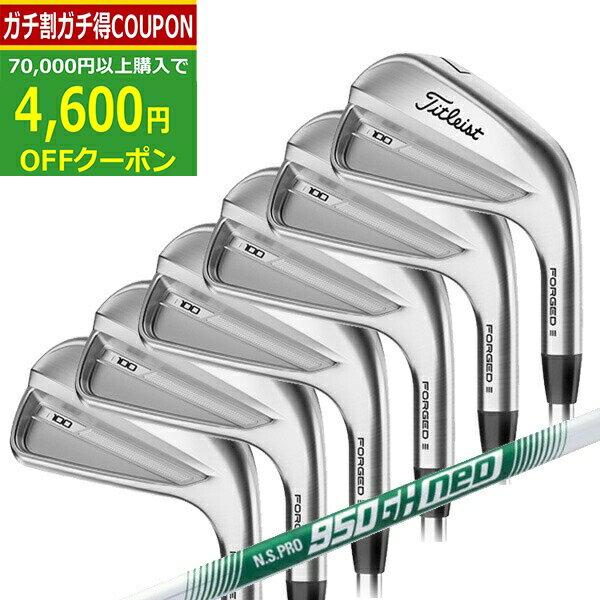 【11/27までブラックフライDAYクーポン】(営業日即日発送)(特注カスタムクラブ) タイトリスト Tシリーズ T100 アイアンセット(6本 #5-PW) N.S.PRO950GH-neo(ネオ) シャフト 2023年モデル(日本正規品)【★ 即納】