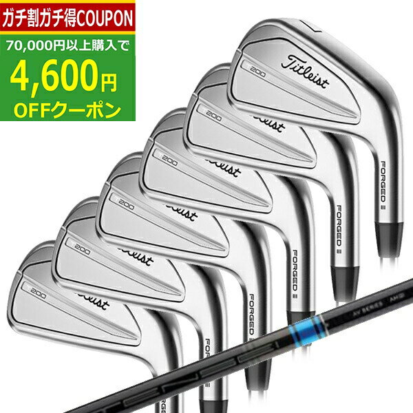 【16日まで最大4600円OFFガチ得クーポン】(ポイント10倍)(営業日即日発送)タイトリスト(Titleist) Tシリーズ T200 アイアンセット(6本 #5-PW) TENSEI(テンセイ) AV AM2 ブルー シャフト 2023年モデル(日本正規品)