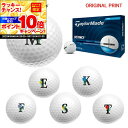【★★スーパーSALEエントリーで当店全品P10倍UP★★】【オリジナルマークプリントボール(納期2-3日)】テーラーメイド DISTANCE+ ディスタンス プラス ゴルフボール 1ダース(12球) 2025年モデル アルファベットB マーク入り