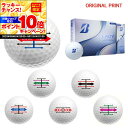 【★★スーパーSALEエントリーで当店全品P10倍UP★★】【オリジナルマークプリントボール(納期2-3日)】ブリヂストン レディ(LADY) ゴルフボール 1ダース(12球) 2025年モデル ターゲットライン マーク入り