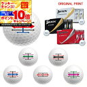【★★スーパーSALEエントリーで当店全品P10倍!★★】【オリジナルマークプリントボール(納期2-3日)】ダンロップ スリクソン 2025 New Z-STAR(ゼットスター) ゴルフボール 1ダース(12球) ターゲットライン マーク入り