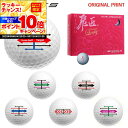 【★★スーパーSALEエントリーで当店全品P10倍UP★★】【オリジナルマークプリントボール(納期2-3日)】ワークスゴルフ 飛匠プレミアムレディ ゴルフボール...