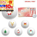 【★★スーパーSALEエントリーで当店全品P10倍!★★】【オリジナルマークプリント(納期2-3日)】ダンロップ SRIXON ソフトフィール レディ ゴルフボール 1ダース(12球入) 2025年モデル クリスマス マーク入り