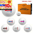【★★スーパーSALEエントリーで当店全品P10倍!★★】【オリジナルマークプリントボール(納期2-3日)】キャロウェイ WARBIRD DISTANCE+ ゴルフボール 1ダース(12球入り) 2025年モデル ターゲットラインB マーク入り