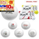 【★★スーパーSALEエントリーで当店全品P10倍!★★】【オリジナルマークプリントボール(納期2-3日)】ダンロップ SRIXON XMAX(エックスマックス) ゴルフボール 1ダース(12球入) 2024年モデル バースデイ・メッセージ マーク入り