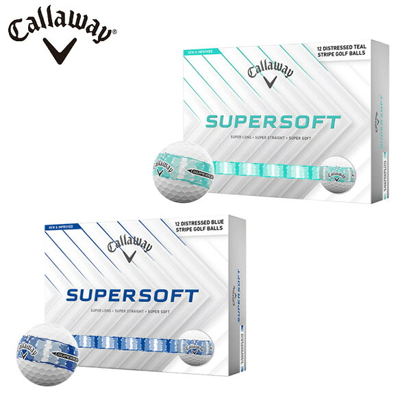 Other - (営業日即日発送)キャロウェイゴルフ(Callaway) スーパーソフト(SUPERSOFT) DISTRESSEDストライプ ゴルフボール 1ダース(12球入り) 2026年モデル(日本正規品)