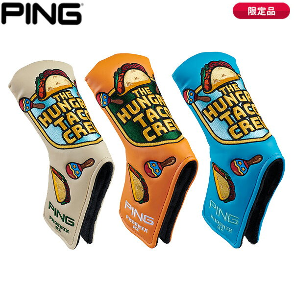 【検索用ワード】 ping golf ピン ゴルフ TACOS PUTTER COVER BLADE パター ヘッドカバー ゴルフヘッドカバー 小物 アクセサリー ゴルフ小物 ゴルフアクセサリ 2026メンズ men 男性用 レディース レディス ウィメンズ ladies women 女性用 ユニセックス UNISEX @men@ @ls@商品名 ピンゴルフ HC-N2624 タコスヘッドカバー パターカバー ブレード カラー サンド(39322-01) セルリアンブルー(39322-02) マリーゴールド(39322-03) 素材 合成皮革(PU) サイズ パター用ブレード 商品説明 ・キャッチ「陽気に踊るハングリータコクルー！遊び心あふれるタコスシリーズ」 ・デザイン「メキシコ文化の影響を受けるアリゾナでポピュラーなタコスをモチーフに、遊び心たっぷりなデザインの刺繍が入ったヘッドカバー。陽気に踊るメキシカンMr.PINGにも注目。」 ・ディテール「アリゾナの砂漠、青い空、輝く太陽をイメージしたカラーバリエーション。指をひっかけてヘッドカバーを取り外しやすい仕様。」 ・素材感「発色の良いPU素材を使用。」 【検索用ワード】 ping golf ピン ゴルフ TACOS PUTTER COVER BLADE パター ヘッドカバー ゴルフヘッドカバー 小物 アクセサリー ゴルフ小物 ゴルフアクセサリ 2026メンズ men 男性用 レディース レディス ウィメンズ ladies women 女性用 ユニセックス UNISEX @men@ @ls@