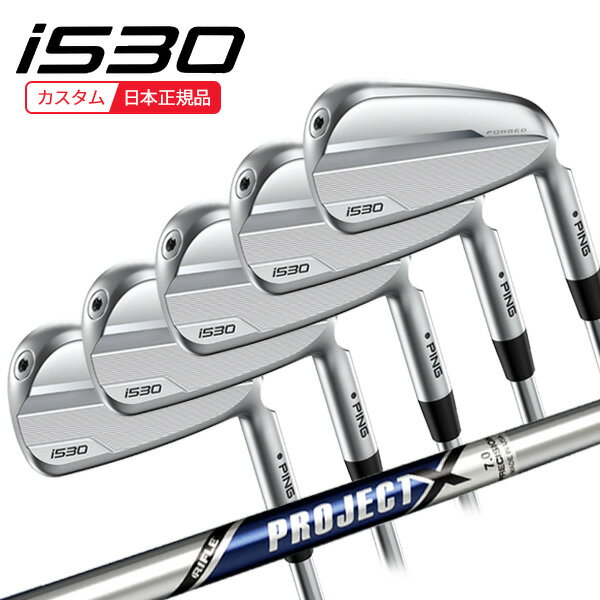 (ポイント10倍)(特注 納期後日連絡)ピンゴルフ i530 アイアンセット(5本 #6-9,Pw) プロジェクトX シャフト 2024年モデル (日本正規品)