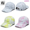 【7/10まで最大10%OFFガチ得クーポン】(営業日即日発送) フットジョイ FOOTJOYシアサッカータイダイプリントキャップ FH24ATDC レディース...